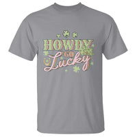 Funny St Patrick's Day Cowboy Cowgirl T Shirt Howdy Go Lucky Shamrock