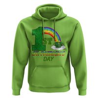 Funny First 1st St Patrick's Day Hoodie Shamrock Rainbow Glitter Print