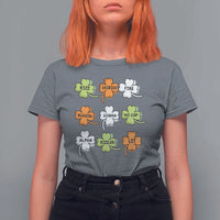 Funny Skibidi Rizz St Patrick's Day T Shirt For Women Shamrock Clover Candy Rizzler Meme