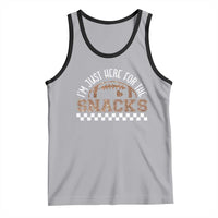 Funny American Football I'm Just Here For The Snacks Tank Top Glitter Print