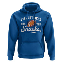 Funny American Football I'm Just Here For The Snacks Hoodie Vintage Star