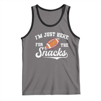 Funny American Football I'm Just Here For The Snacks Tank Top Vintage Star