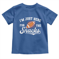 Funny American Football I'm Just Here For The Snacks Toddler T Shirt Vintage Star