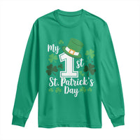Funny My 1st St Patrick's Day Long Sleeve Shirt Shamrock