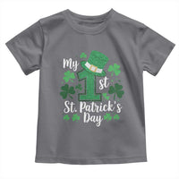 Funny My 1st St Patrick's Day Toddler T Shirt Shamrock Glitter Print