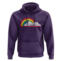Take A Look It's In A Book Hoodie Reader Lover Librarian Rainbow