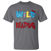 Funny Wild About Reading T Shirt Reader Lover Librarian