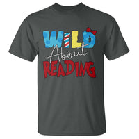 Funny Wild About Reading T Shirt Reader Lover Librarian