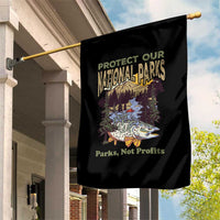 Protect Our National Parks Not Profits Garden Flag Keep Wild Nature Fish Forest - Wonder Print Shop
