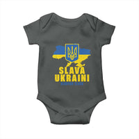 Slava Ukraini Heroyam Slava Baby Onesie Vintage Ukrainian Flag