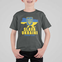 Slava Ukraini Heroyam Slava T Shirt For Kid Vintage Ukrainian Flag