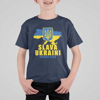 Slava Ukraini Heroyam Slava T Shirt For Kid Vintage Ukrainian Flag