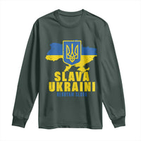 Slava Ukraini Heroyam Slava Long Sleeve Shirt Vintage Ukrainian Flag