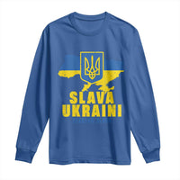 Slava Ukraini Heroyam Slava Long Sleeve Shirt Vintage Ukrainian Flag