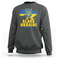 Slava Ukraini Heroyam Slava Sweatshirt Vintage Ukrainian Flag