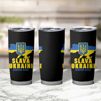 Slava Ukraini Heroyam Slava Tumbler Cup Vintage Ukrainian Flag
