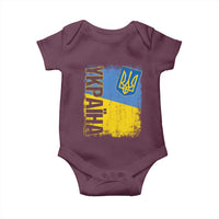 Ukraine Pride Ykpaiha Baby Onesie Vintage Ukrainian Flag