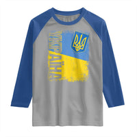 Ukraine Pride Ykpaiha Raglan Shirt Vintage Ukrainian Flag