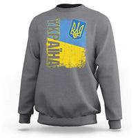 Ukraine Pride Ykpaiha Sweatshirt Vintage Ukrainian Flag