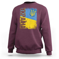 Ukraine Pride Ykpaiha Sweatshirt Vintage Ukrainian Flag