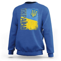 Ukraine Pride Ykpaiha Sweatshirt Vintage Ukrainian Flag