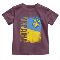 Ukraine Pride Ykpaiha Toddler T Shirt Vintage Ukrainian Flag