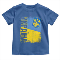 Ukraine Pride Ykpaiha Toddler T Shirt Vintage Ukrainian Flag