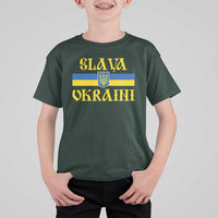 Ukraine Pride Slava Ukraini T Shirt For Kid Vintage Ukrainian Flag