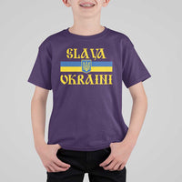 Ukraine Pride Slava Ukraini T Shirt For Kid Vintage Ukrainian Flag