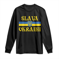 Ukraine Pride Slava Ukraini Long Sleeve Shirt Vintage Ukrainian Flag