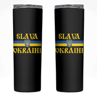Ukraine Pride Slava Ukraini Skinny Tumbler Vintage Ukrainian Flag