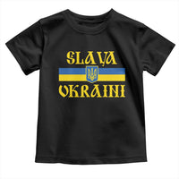 Ukraine Pride Slava Ukraini Toddler T Shirt Vintage Ukrainian Flag