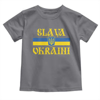 Ukraine Pride Slava Ukraini Toddler T Shirt Vintage Ukrainian Flag