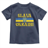 Ukraine Pride Slava Ukraini Toddler T Shirt Vintage Ukrainian Flag