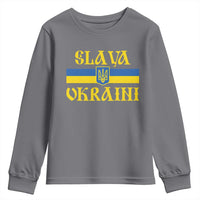 Ukraine Pride Slava Ukraini Youth Sweatshirt Vintage Ukrainian Flag