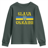 Ukraine Pride Slava Ukraini Youth Sweatshirt Vintage Ukrainian Flag