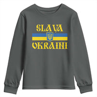 Ukraine Pride Slava Ukraini Youth Sweatshirt Vintage Ukrainian Flag