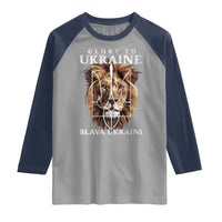 Glory To Ukraine Slava Ukraini Raglan Shirt Lion King