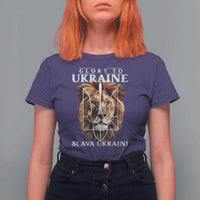 Glory To Ukraine Slava Ukraini T Shirt For Women Lion King