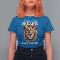 Glory To Ukraine Slava Ukraini T Shirt For Women Lion King
