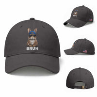 Funny Easter Bruh Bunny Sunglasses Meme Baseball Cap