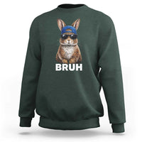 Funny Easter Bruh Bunny Sunglasses Meme Sweatshirt