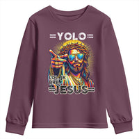 Funny Yolo Lol Jk BRB Christian Easter Youth Sweatshirt Resurrection Jesus