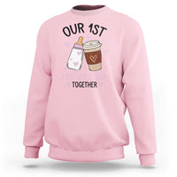 Funny Our First Mother's Day Together Sweatshirt Mom And Baby Matching