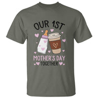Funny Our First Mother's Day Together T Shirt Mom And Baby Matching