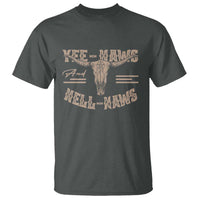 Funny Yee Haws And Hell Naws T Shirt Western Country Cowboy Longhorn Skull