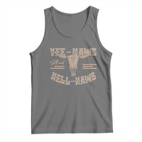 Funny Yee Haws And Hell Naws Tank Top Western Country Cowboy Longhorn Skull