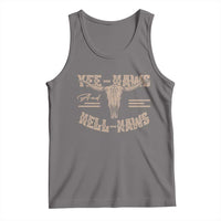 Funny Yee Haws And Hell Naws Tank Top Western Country Cowboy Longhorn Skull