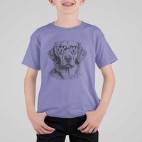 Funny Golden Retirever Dog Mom T Shirt For Kid Heart Shaped Sunglasses