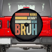 Funny Mama Mommy Mom Bruh Spare Tire Cover Mother's Day Vintage Stripes